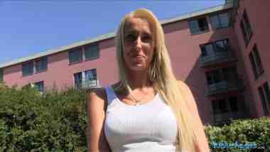 PublicAgent E314 - Joana aka Joana White - Slim Blonde Cheats On Hubby For Cash In Public