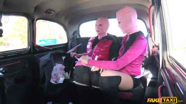 Fake Taxi - Lady Dee And Yasmin Scott - Fast Furious Action in London Taxi