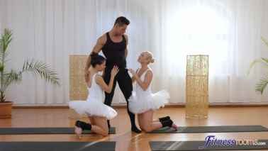 FitnessRooms - Cristin Caitlin And Eveline Dellai - Ballet Teachers Secret Threesome