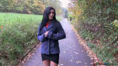 Girlfriends - Anie Darling And Lucia Denvile - Public Pussy Eating Woodland Walk