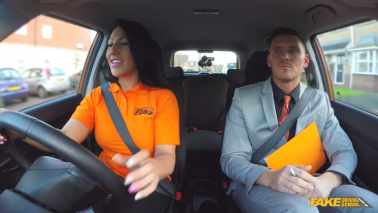 Fake Driving School - Candi Kayne - Naughty Student Late for Her Exam