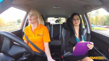 Fake Driving School - Jasmine Jae And Lexi Lou - Learner Has Intense Lesson to Pass