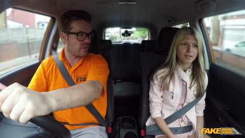 FakeDrivingSchool - Gina Gerson - Hot Lonely Russian Fucked To Orgasm