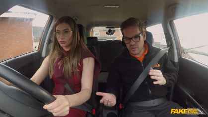 FakeDrivingSchool - Sarah Sultry - Russian Teacher Creampied